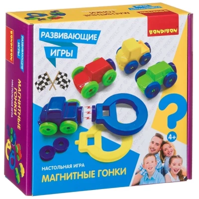 Развивающие настольные игры Bondibon «МАГНИТНЫЕ ГОНКИ»